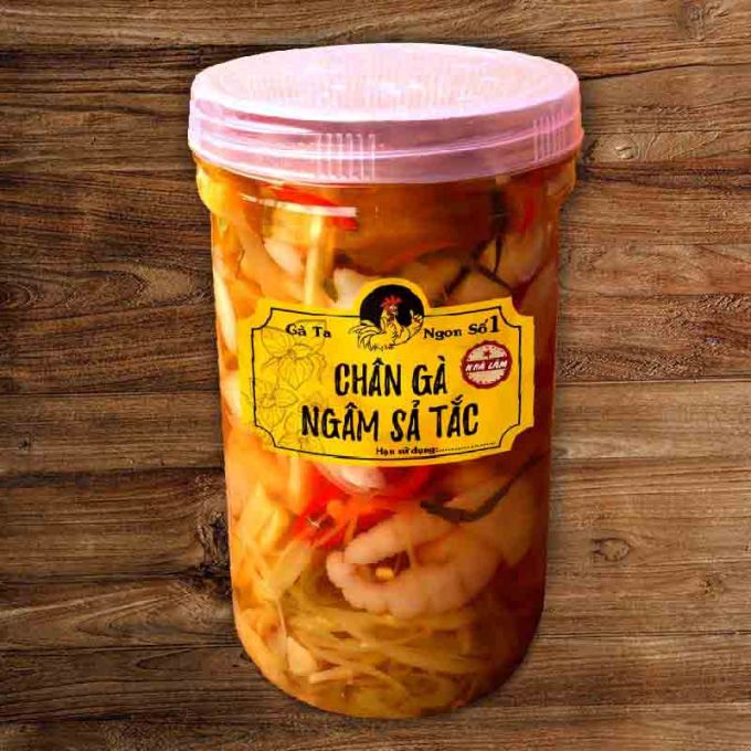 CHÂN GÀ NGÂM SẢ TẮC 1 HŨ