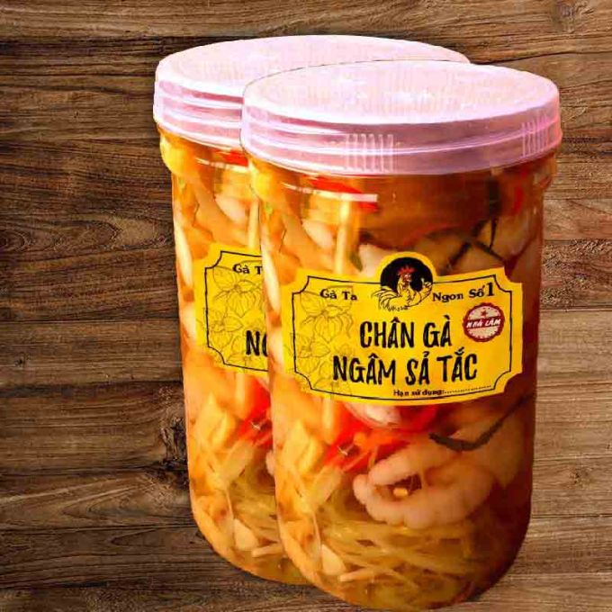  CHÂN GÀ NGÂM SẢ TẮC 2 HŨ