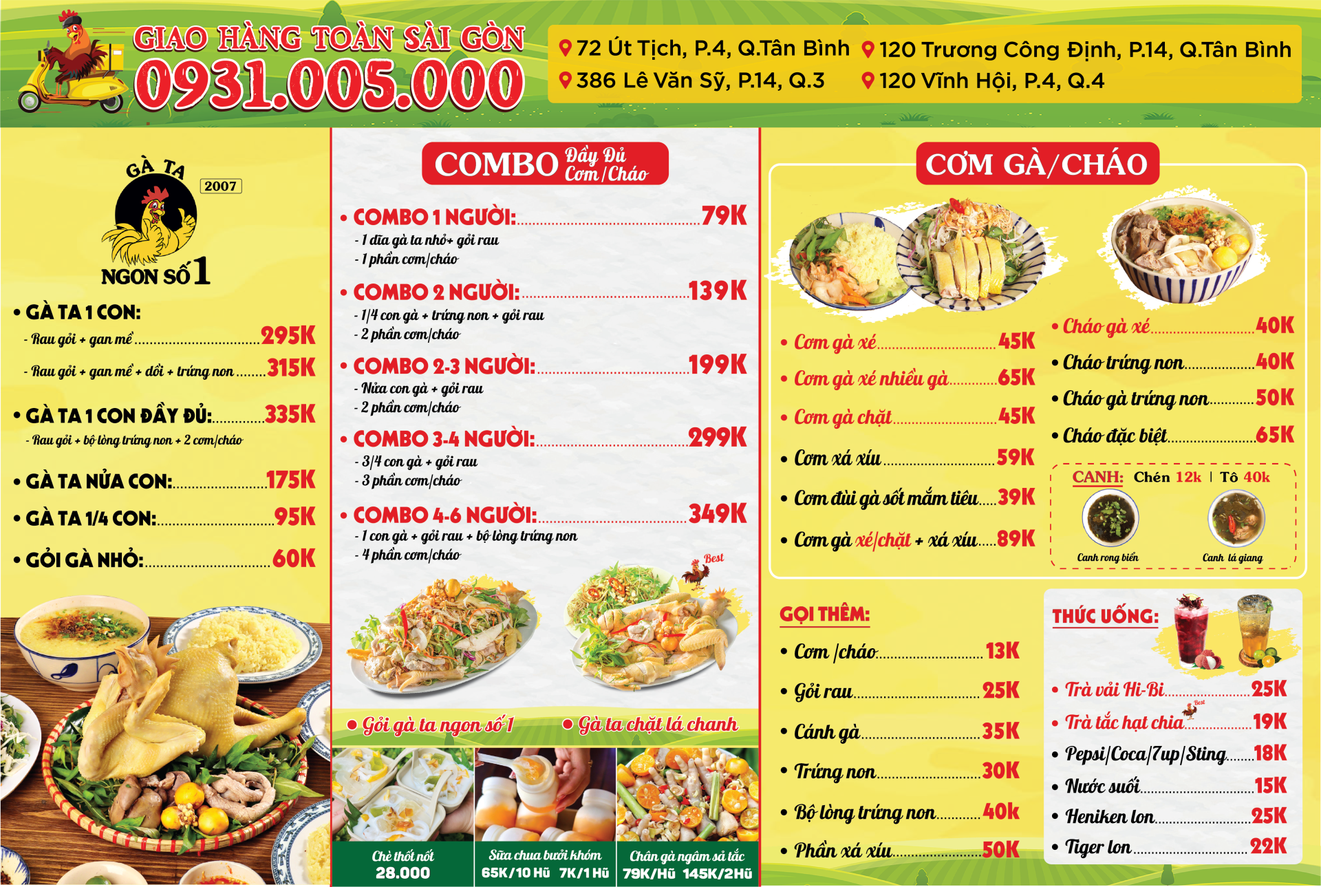 Menu Gà Ta Ngon Số 1 